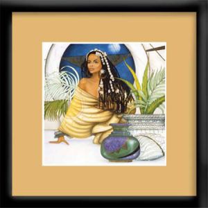 Natural Woman Keith Mallet African American Framed Art