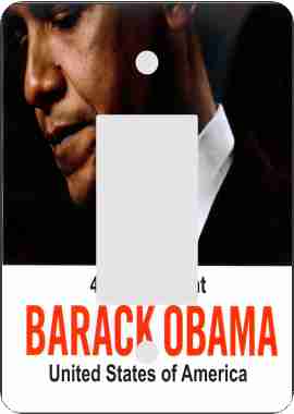 Obama 44th President African American Rocker Switch Plate