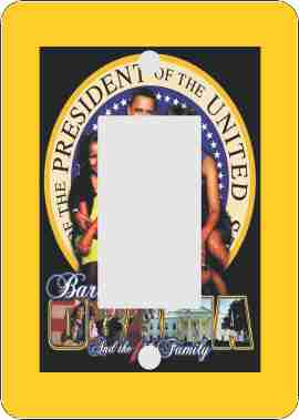 Obama First Family African American Rocker Switch Plate