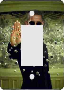 Obama Matrix African American Rocker Switch Plate