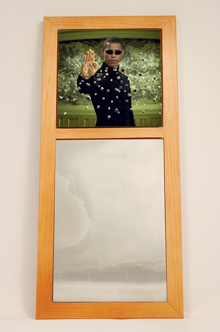 Obama Matrix African American Wall Mirror