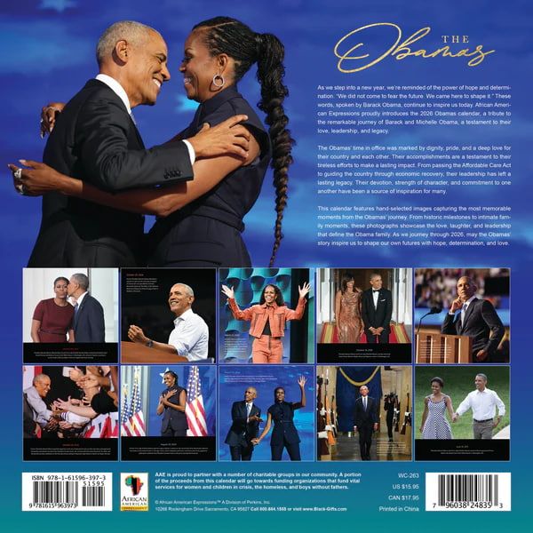The Obamas 2026 Wall Calendar #2
