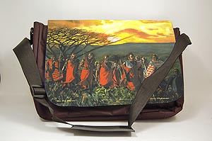 On the Move Afrocentric Laptop Bag