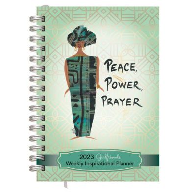 Peace Power Prayer 2023 Girlfriends Cidne Wallace Black Art Weekly Planner