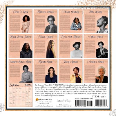 Phenomenal African American Women 2024 Black History Calendar #2