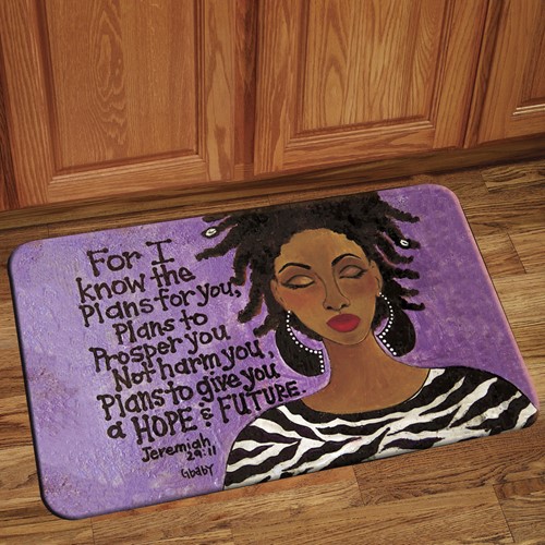 For I Know The Plans African American Indoor Floor Mat