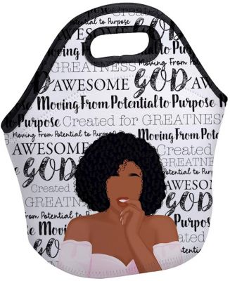 Potential to Purpose Black Art Insulated Lunch Bag