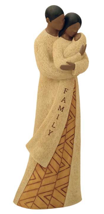 Precious Ties African American Family Figurine