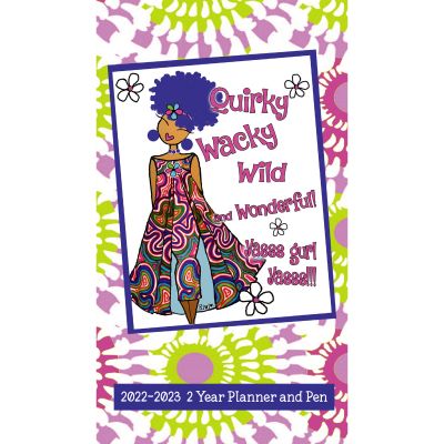 Quirky Wacky Wild and Wonderful 2022 Two Year Checkbook Planner