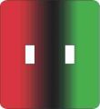 Red Black and Green African American Double Switch Plate Cover