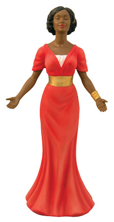Count Your Blessings Women Who Worship Red and White African American Figurine
