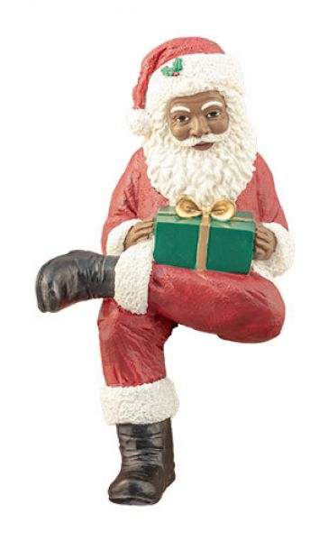 Black Santa Shelf Sitter