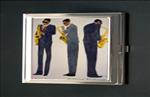 Sax Jazz African American Business Card Credit Card Case