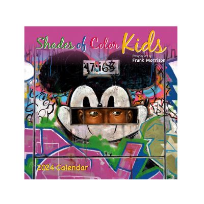 Shades Of Color Kids 2024 Black Art Wall Calendar