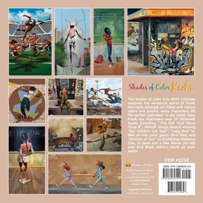 Shades Of Color Kids 2027 Black Art Wall Calendar #2