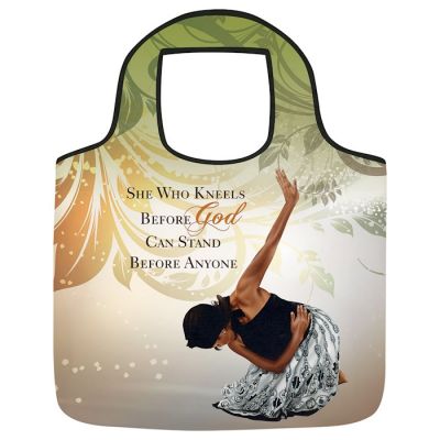 She Who Kneels Black Art Reusable Grocery Bag