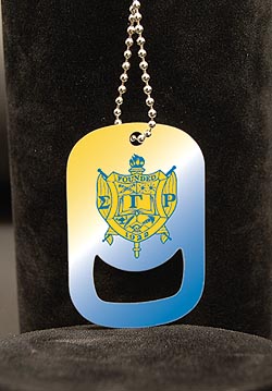 Sigma Gamma Rho African American Dog Tag Bottle Opener