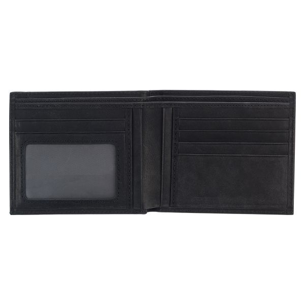 Silver Cross Mens Black Genuine Leather Wallet #2