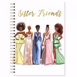 Sister Friends Elegant African American Women Spiral Journal