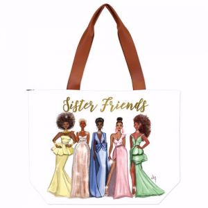 Sister Friends New African American Tote Bag