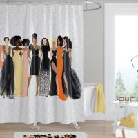 Sister Friends  Afrocentric Shower Curtain