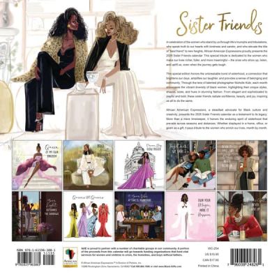 Sister Friends 2026 Black Art Calendar #2