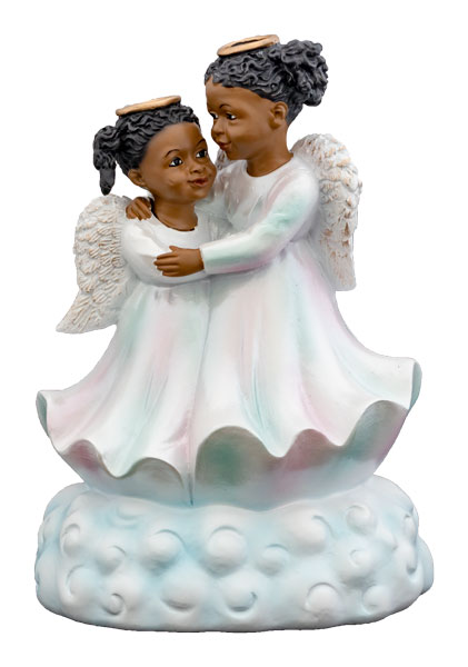 Sisters Forever Angels African American Figurine