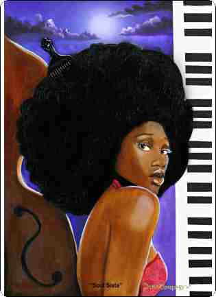 Soul Sista African American Cutting Board Hot Plate Trivet