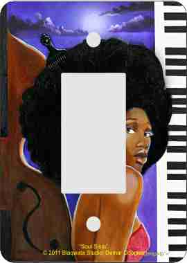 Soul Sista African American Rocker Switch Plate