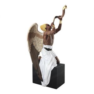 Sound of Victory African American Warring Angel Collectible Figurine