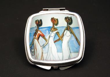 Strolln African American Duel Mirror Compact