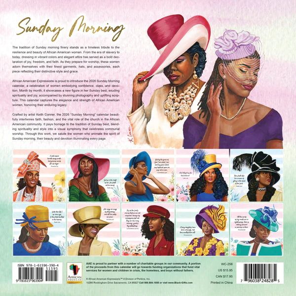 Sunday Morning 2026 Black Art Calendar #2