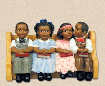 Sunday School Kids Church Pew Collection Figurine