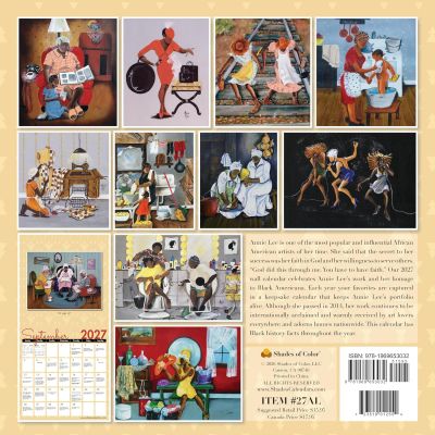The Art of Annie Lee 2027 Black Art Wall Calendar #2