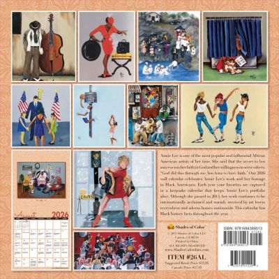 The Art of Annie Lee 2026 Black Art Wall Calendar #2
