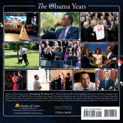 The Obama Years 2026 Wall Calendar #2