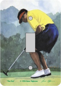 The Putt African American Switch Plate Cover 
