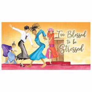 2022 Too Blessed to Be Stressed 24 Month African American Checkbook Planner