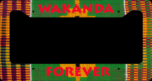 Wakanda Forever License Plate Frame
