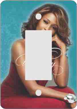 Whitney Houston African American Rocker Switch Plate