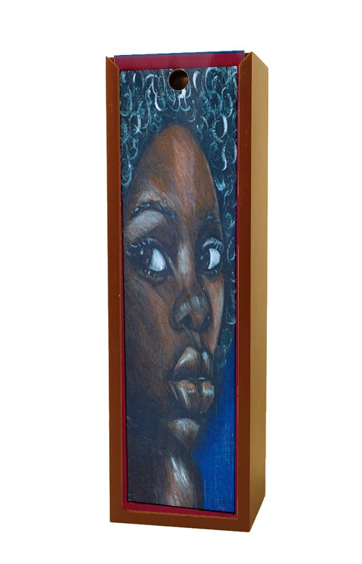 Ebony Girl African American Wine Box