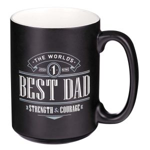 Joshua 1:9 The Worlds Best Dad Ceramic Coffee Mug
