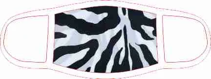 Zebra Print Face Mask