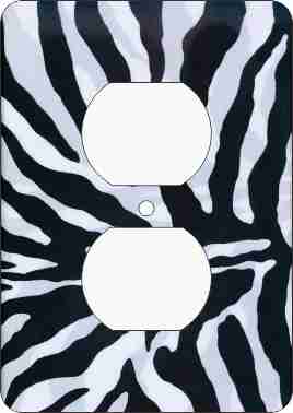 Zebra Print African American Outlet Cover